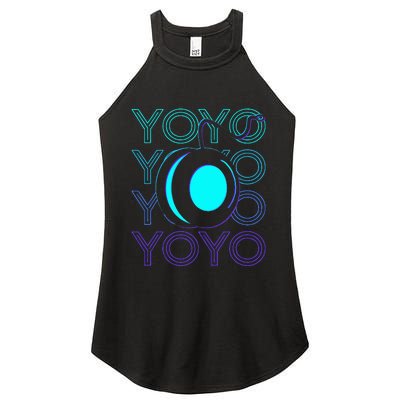 Yoyo Player Retro Women's Perfect Tri Rocker Tank