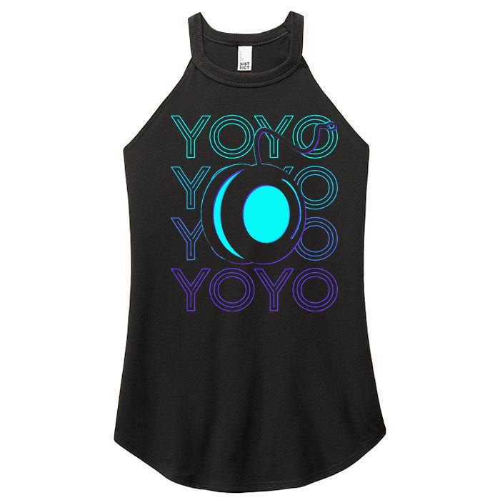 Yoyo Player Retro Women's Perfect Tri Rocker Tank