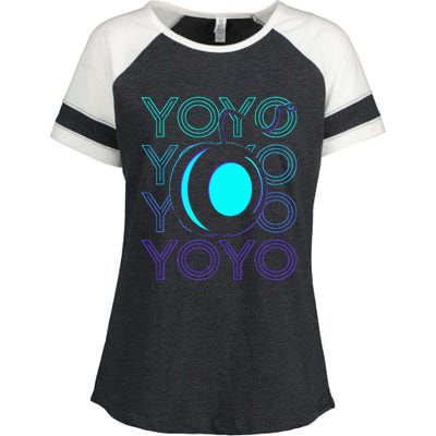 Yoyo Player Retro Enza Ladies Jersey Colorblock Tee