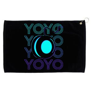 Yoyo Player Retro Grommeted Golf Towel