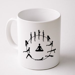 Yoga Poses Sun Salutation Yoga Teacher Instructor Funny Gift Coffee Mug