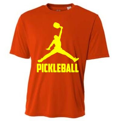 Yellow Pickleball Sports Logo Cooling Performance Crew T-Shirt