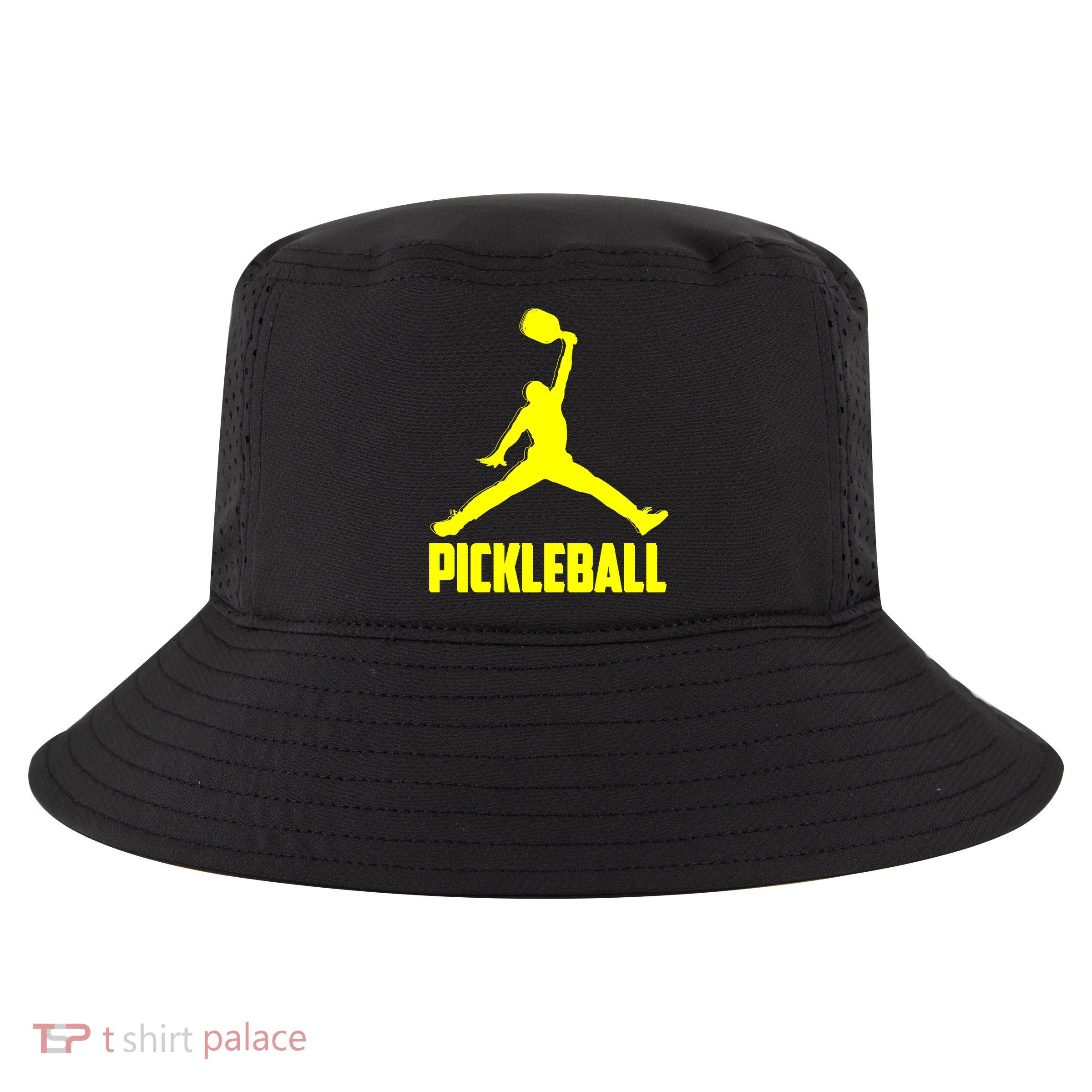 Yellow Pickleball Sports Logo Cool Comfort Performance Bucket Hat