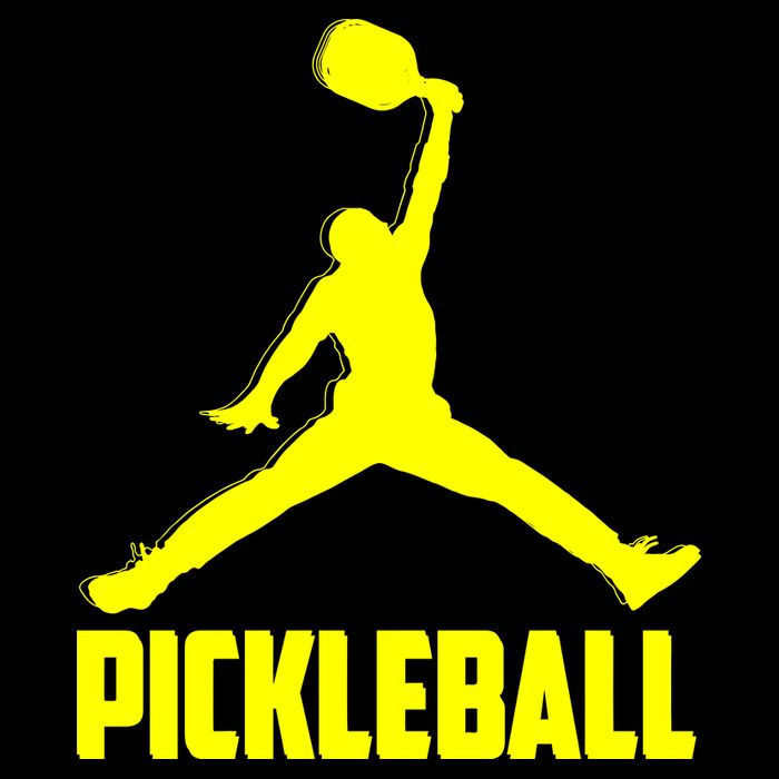 Yellow Pickleball Sports Logo Doggie Tank