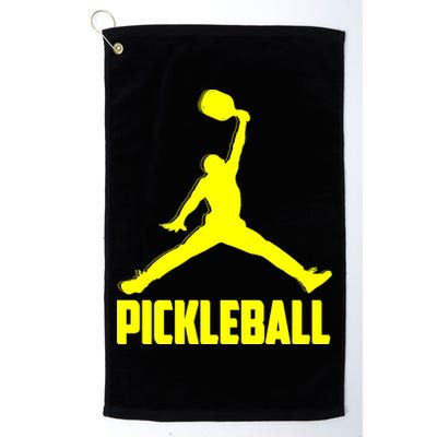 Yellow Pickleball Sports Logo Golf Towel
