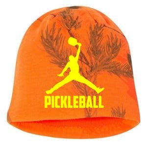 Yellow Pickleball Sports Logo Kati - Camo Knit Beanie