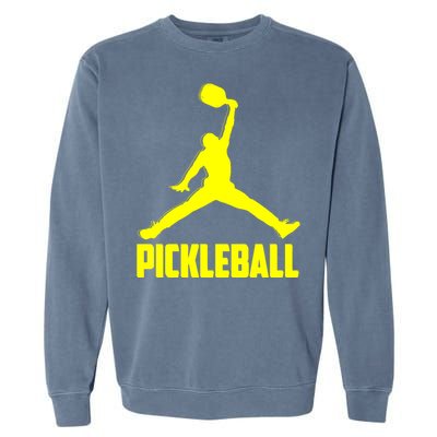 Yellow Pickleball Sports Logo Garment-Dyed Sweatshirt