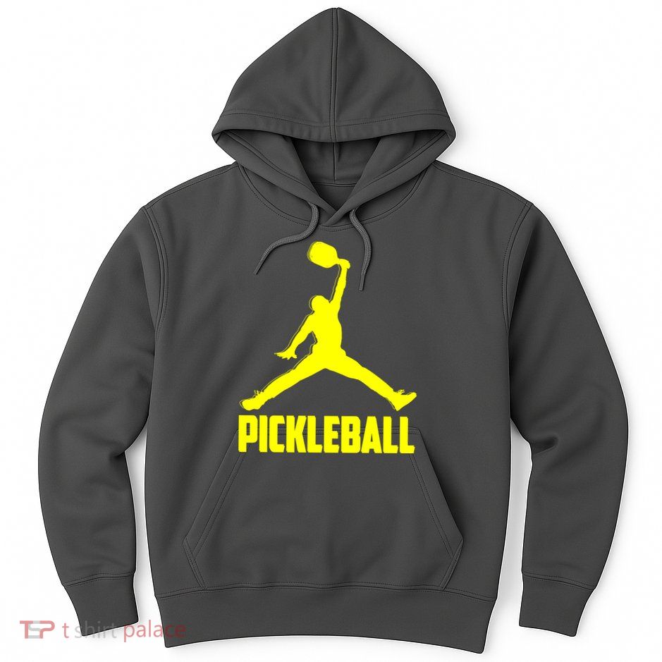 Yellow Pickleball Sports Logo Hoodie