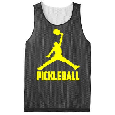 Yellow Pickleball Sports Logo Mesh Reversible Basketball Jersey Tank