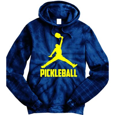 Yellow Pickleball Sports Logo Tie Dye Hoodie