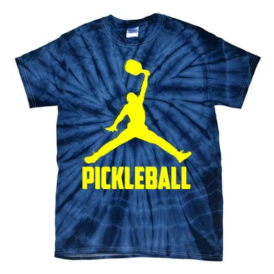 Yellow Pickleball Sports Logo Tie-Dye T-Shirt