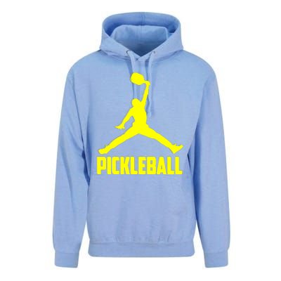 Yellow Pickleball Sports Logo Unisex Surf Hoodie