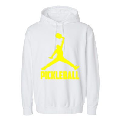 Yellow Pickleball Sports Logo Garment-Dyed Fleece Hoodie