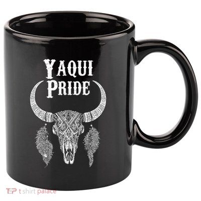 Yaqui Pride Tribe Native American Indian Buffalo Yoeme Uto 11oz C Handle Ceramic Mug
