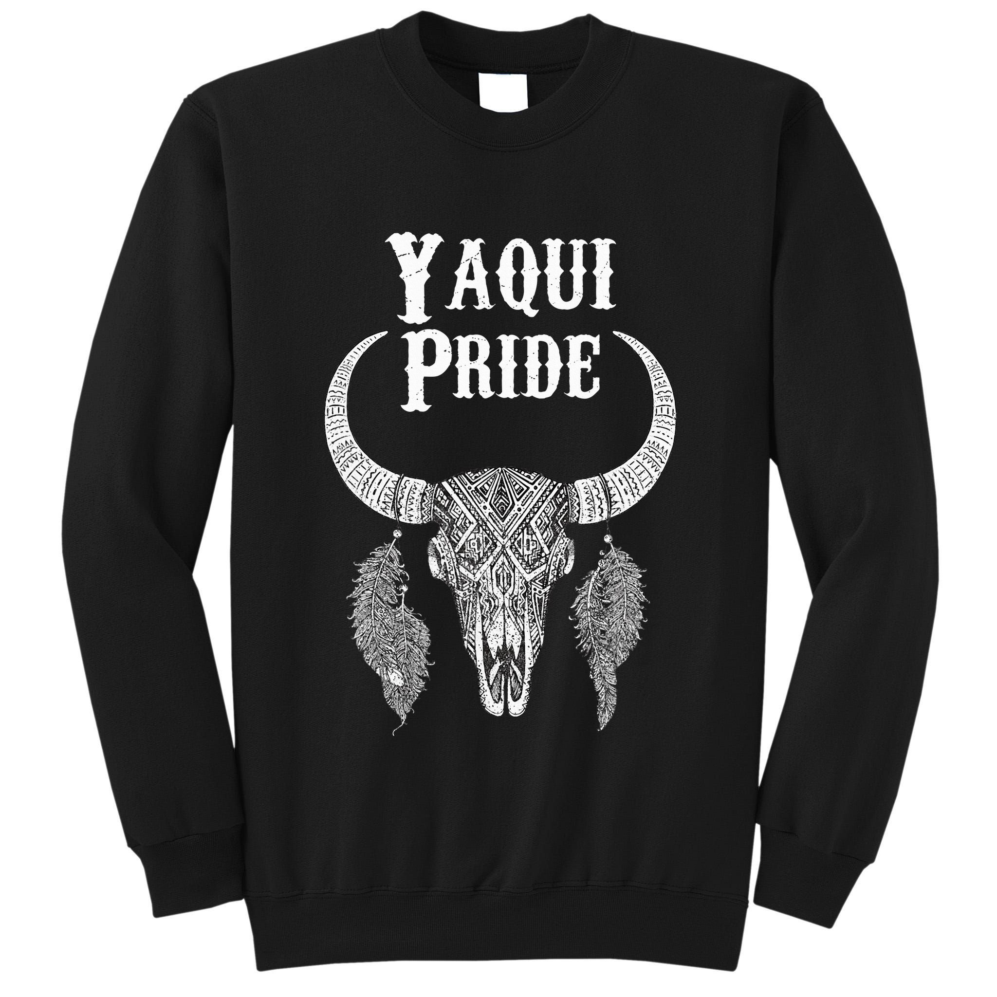 Yaqui Pride Tribe Native American Indian Buffalo Yoeme Uto Tall Sweatshirt