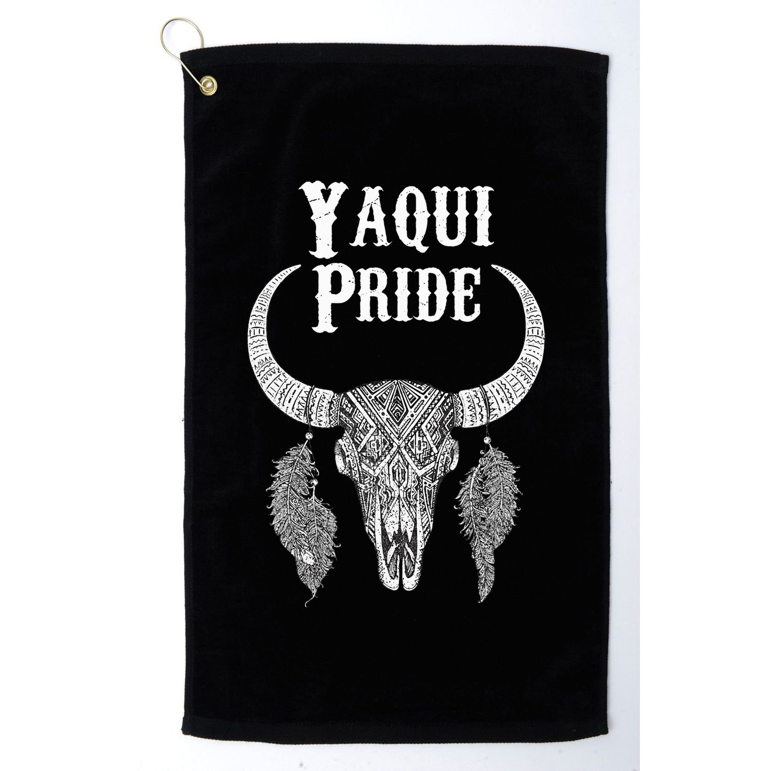Yaqui Pride Tribe Native American Indian Buffalo Yoeme Uto Golf Towel
