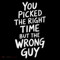 You Picked The Right Time But Wrong Guy Trending Saying Youth Performance Sprint T-Shirt