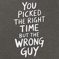 You Picked The Right Time But Wrong Guy Trending Saying Cotton Canvas Backpack