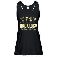 You Pose We Expose Radiology Dancing Skeleton Xray Rad Tech Ladies Essential Flowy Tank