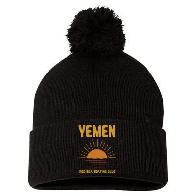 Yemen Pride Yemeni Pom Pom 12in Knit Beanie