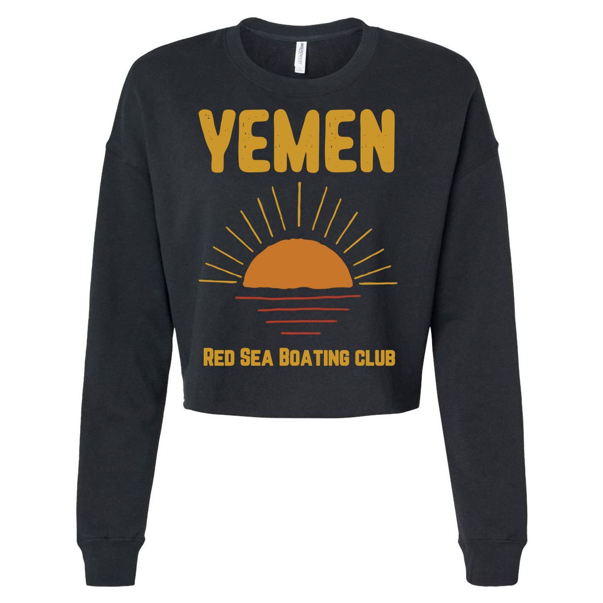 Yemen Pride Yemeni Cropped Pullover Crew
