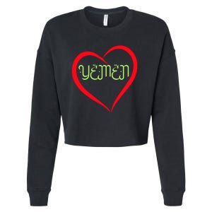 Yemen Pride Yemeni Cropped Pullover Crew