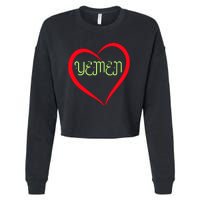 Yemen Pride Yemeni Cropped Pullover Crew