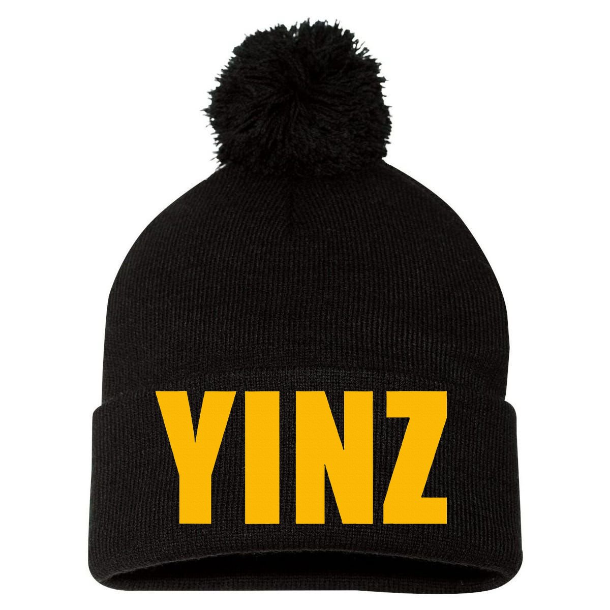 セール特価 12in Pom Pom Pittsburghese Yinz Knit TeeShirtPalace | Beanie 帽子