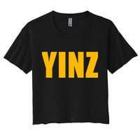 Yinz Pittsburghese Women's Crop Top Tee
