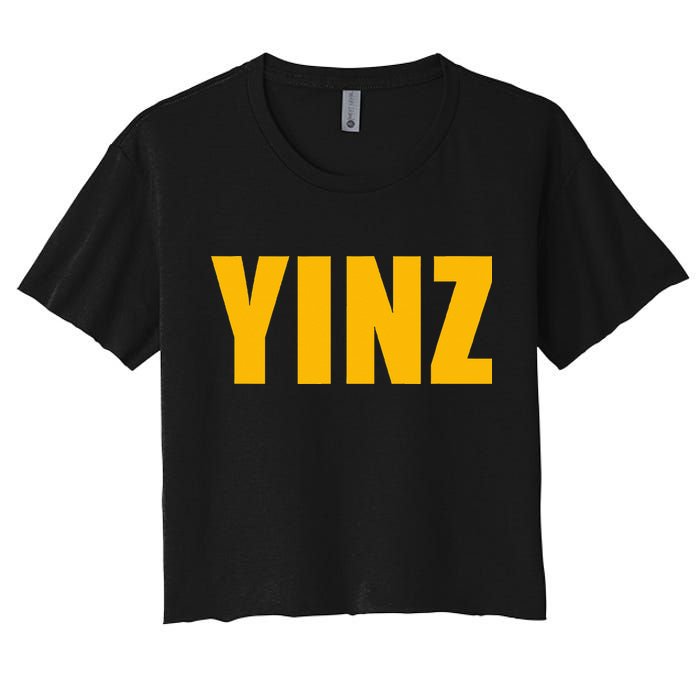 Yinz Pittsburghese Women's Crop Top Tee