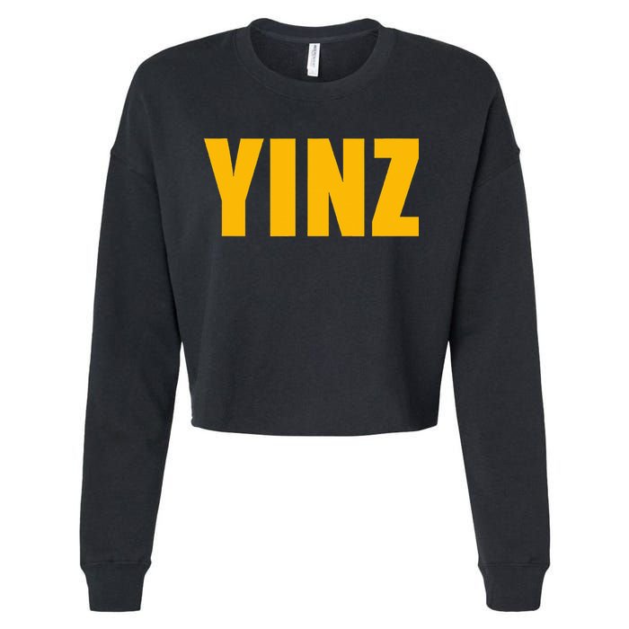 Yinz Pittsburghese Cropped Pullover Crew
