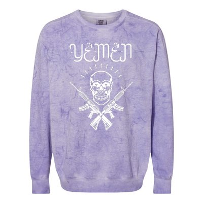 Yemen Pride Yemeni Colorblast Crewneck Sweatshirt