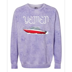 Yemen Pride Yemeni Colorblast Crewneck Sweatshirt