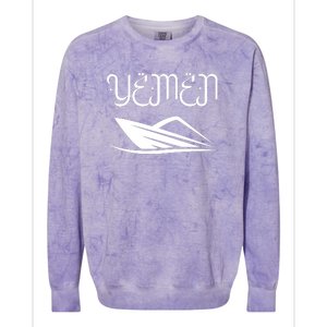 Yemen Pride Yemeni Colorblast Crewneck Sweatshirt