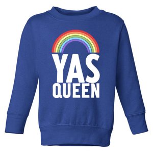 Yas Queen Funny Lgbt Drag Queen Gift Toddler Sweatshirt