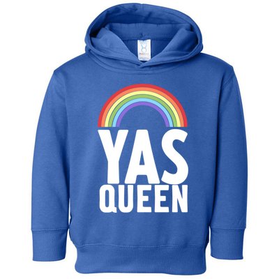 Yas Queen Funny Lgbt Drag Queen Gift Toddler Hoodie