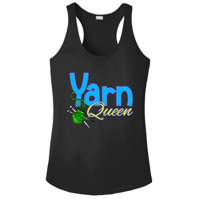 Yarn Queen Knitting Sewing Crocheting Lovers Grandma Mom Gift Ladies PosiCharge Competitor Racerback Tank