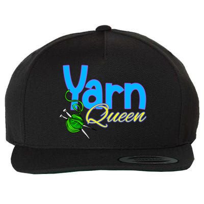 Yarn Queen Knitting Sewing Crocheting Lovers Grandma Mom Gift Wool Snapback Cap