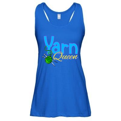 Yarn Queen Knitting Sewing Crocheting Lovers Grandma Mom Gift Ladies Essential Flowy Tank