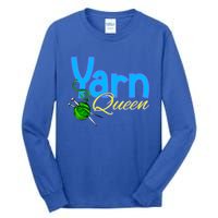 Yarn Queen Knitting Sewing Crocheting Lovers Grandma Mom Gift Tall Long Sleeve T-Shirt