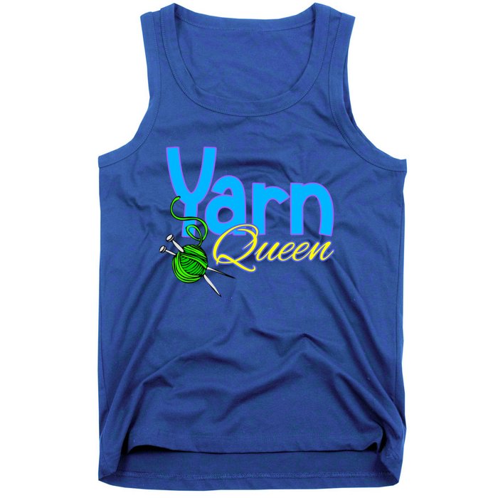 Yarn Queen Knitting Sewing Crocheting Lovers Grandma Mom Gift Tank Top