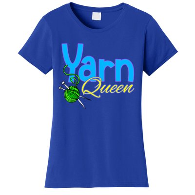 Yarn Queen Knitting Sewing Crocheting Lovers Grandma Mom Gift Women's T-Shirt