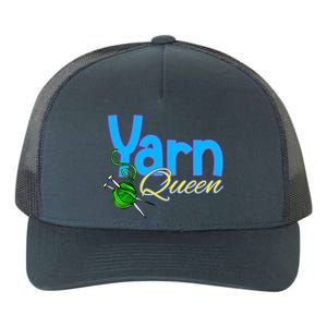 Yarn Queen Knitting Sewing Crocheting Lovers Grandma Mom Gift Yupoong Adult 5-Panel Trucker Hat