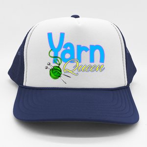 Yarn Queen Knitting Sewing Crocheting Lovers Grandma Mom Gift Trucker Hat