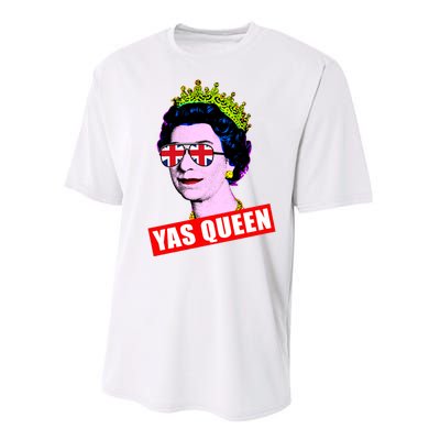 Yas Queen RIP Queen Elizabeth II Rest In Peace 1926 2022 Royal Family UK Flag Performance Sprint T-Shirt