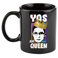 Yas Queen Rbg Ruth Bader Ginsberg 11oz C Handle Ceramic Mug