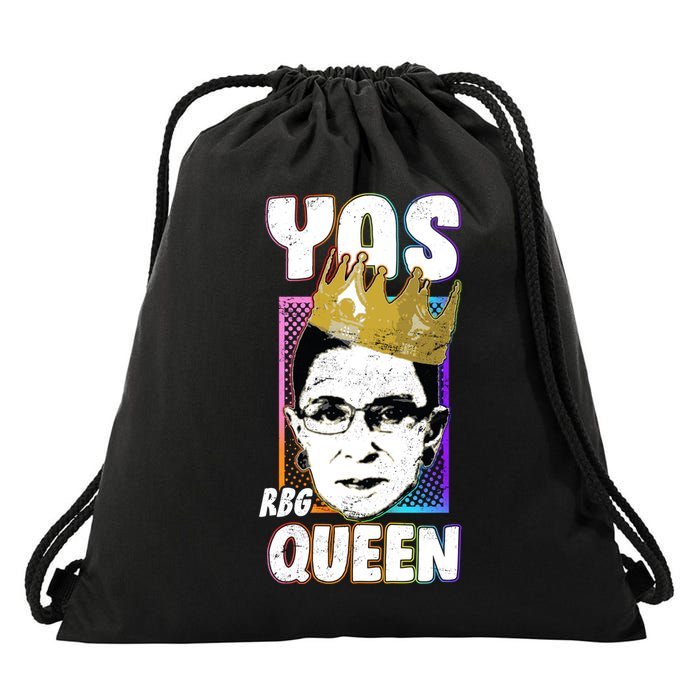 Yas Queen Rbg Ruth Bader Ginsberg Drawstring Bag