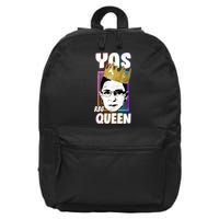 Yas Queen Rbg Ruth Bader Ginsberg 16 in Basic Backpack