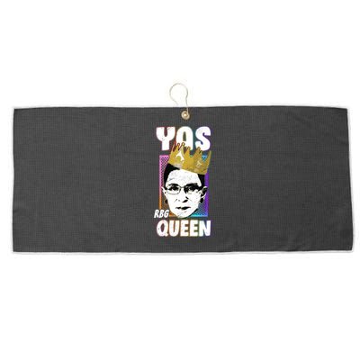 Yas Queen Rbg Ruth Bader Ginsberg Large Microfiber Waffle Golf Towel
