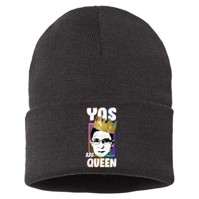 Yas Queen Rbg Ruth Bader Ginsberg Sustainable Knit Beanie